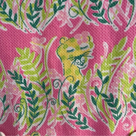 Lilly Pulitzer White Tag 6X Girls Dress Giraffe and Tigers - Picture 3 of 8